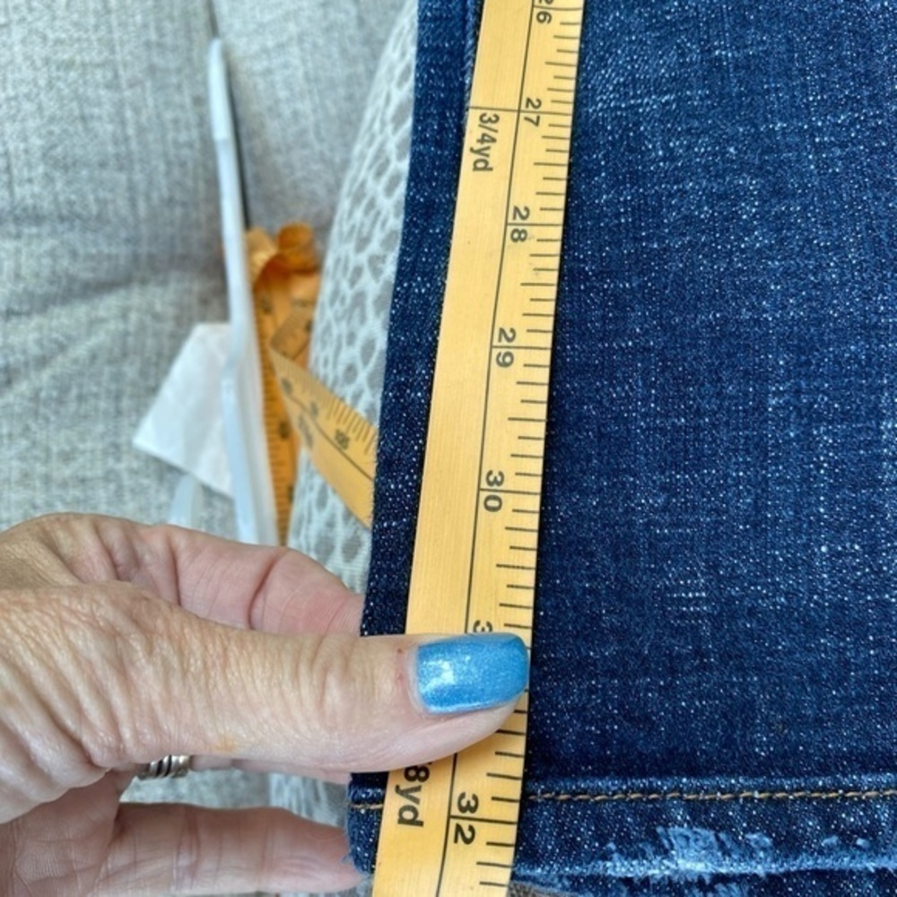 Red Engine Boot Cut Slightly Distressed Jeans - image 6